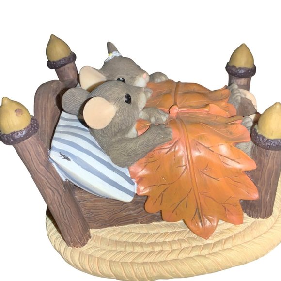 Fitz And Floyd Charming Tails Mouse 89/763 The Honeymoon’s Over New Parents baby - Picture 4 of 14